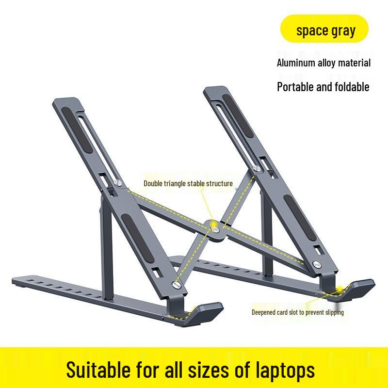 Portable Aluminum Foldable Laptop and Tablet Vertical Stand