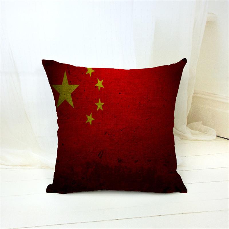 Vintage Style Decorative Throw Pillows Case For Sofa Home Decor Union Jack Flag Polyester Cushion Cover For Sofa Home Decor