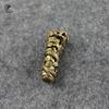 Fashion Copper Dragon Pillar Crafts Figurines Car Key Chain Pendant Retro Brass Chinese Feng Shui Ornament Home Decor Acccessory