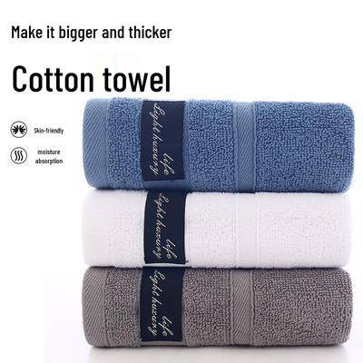 Premium Thick Absorbent Quick-Dry Lint-Free Cotton Face Towel - Ideal for Home and Hotel Use