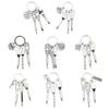 Portable Keychain Bottle Opener and Screwdriver Set Pendant Key Rings Accessory Multi Tool Charm for Outdoor Activities