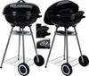 Barbecue Cheminée De Jardin - Rex - 551861 - Acier Inoxydable - 46 Cm - Noir