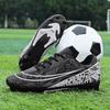 Football Shoes Low Top Blue and White Porcelain Spikes Youth Professional Training Shoes Large Size Sports Shoes