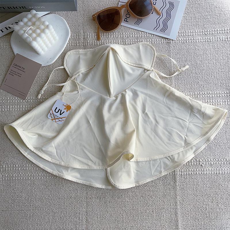 Solid Color Ice Silk Mask Sun Proof Uv Protection Face Scarves Windproof Breathable Face Shield Summer