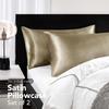 Simulated Silk Pillowcase Summer Type Pillow Cover Durability & Colorfast for Easy Removal and Washing