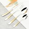 4 Pieces High Quality Cutlery Set Luxury Wedding Flatware Family Dinner Set Steak Knife Fork Teaspoon Tableware