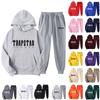 Chándal deportivo con capucha para hombre, unisex, de dos piezas, para correr, manga larga, sudadera con capucha y pantalones de chándal