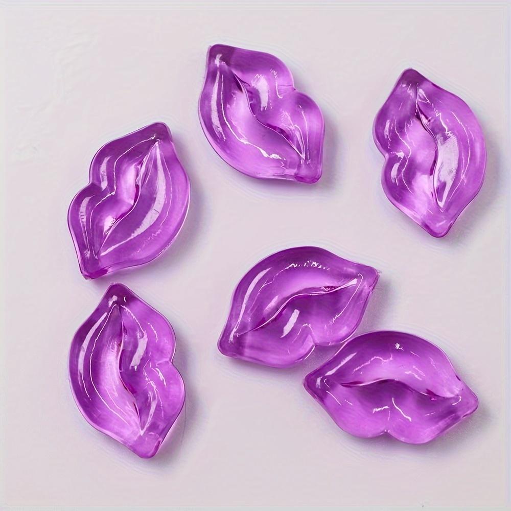 50 Lip Resin Bead Combination - Non porous, Perfect for Valentine's Day, Wedding, Party, and Craft Jewelry Making Supplies
