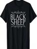 Klassisches Schwarzes Schaf T-Shirt
