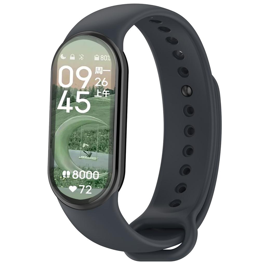Pulseira de Silicone para Xiaomi Mi Band 9 8 Pulseira NFC Sport Rubber Pulseira Pulseira Correa Xiaomi Smart Band 8 Acessórios