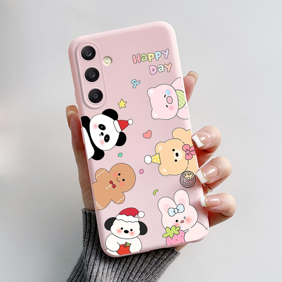 For Samsung A25 5G Case SM-A256B Stylish Painted Soft Silicone Shockproof Cover For Samsung Galaxy A15 A25 A35 A55 5G 2023 Capa