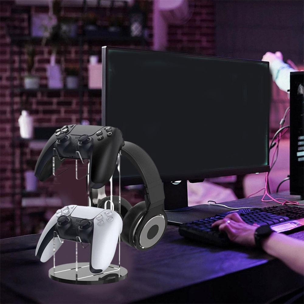 2-layer Acrylic Gamepad Display Stand Clear Game Controller Display Stand  Home