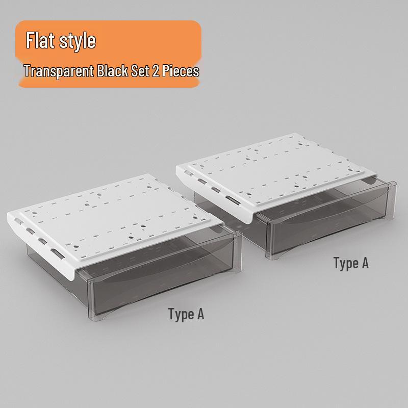 Adjustable Under-Desk Drawer: No Nails, No Drilling, Invisible Storage for Home or Office