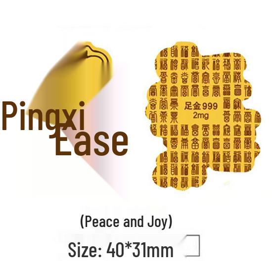 New 999 Pure Gold Year of the Horse Phone Sticker for Good Luck and Prosperity