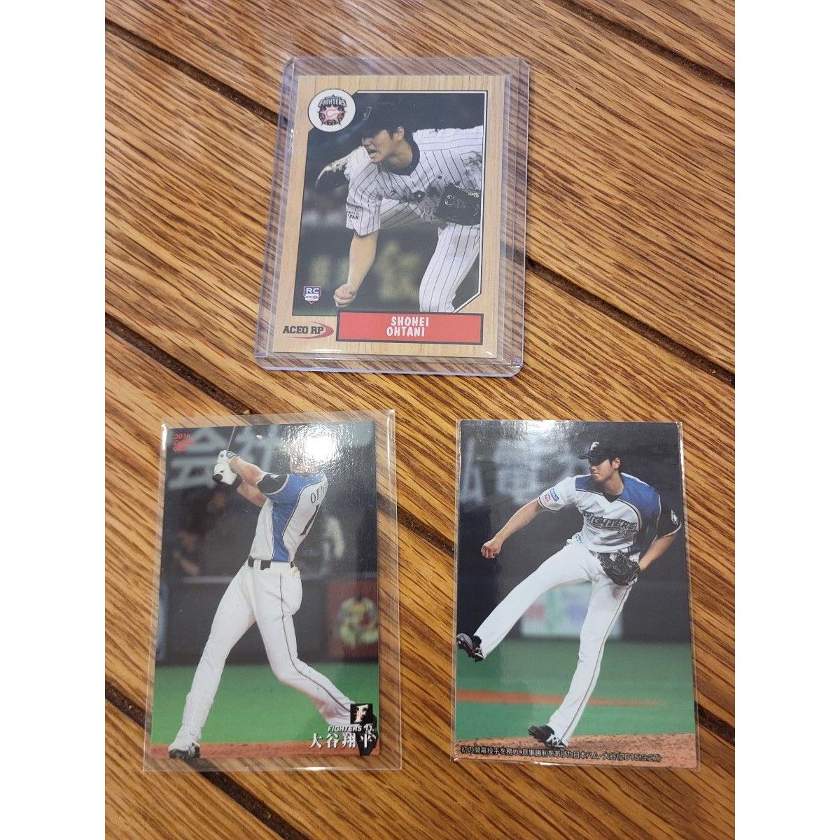 Used Shohei Otani Professional Baseball Card Set of 4 Nippon-Ham Fighters
