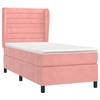 3129260 vidaXL Divan-lit À Sommier Tapissier Avec Matelas Rose 100x200 Cm Velours
