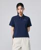 DISCOVERY EXPEDITION Women'S Seersucker Woven Polo Shirt (D/Navy)