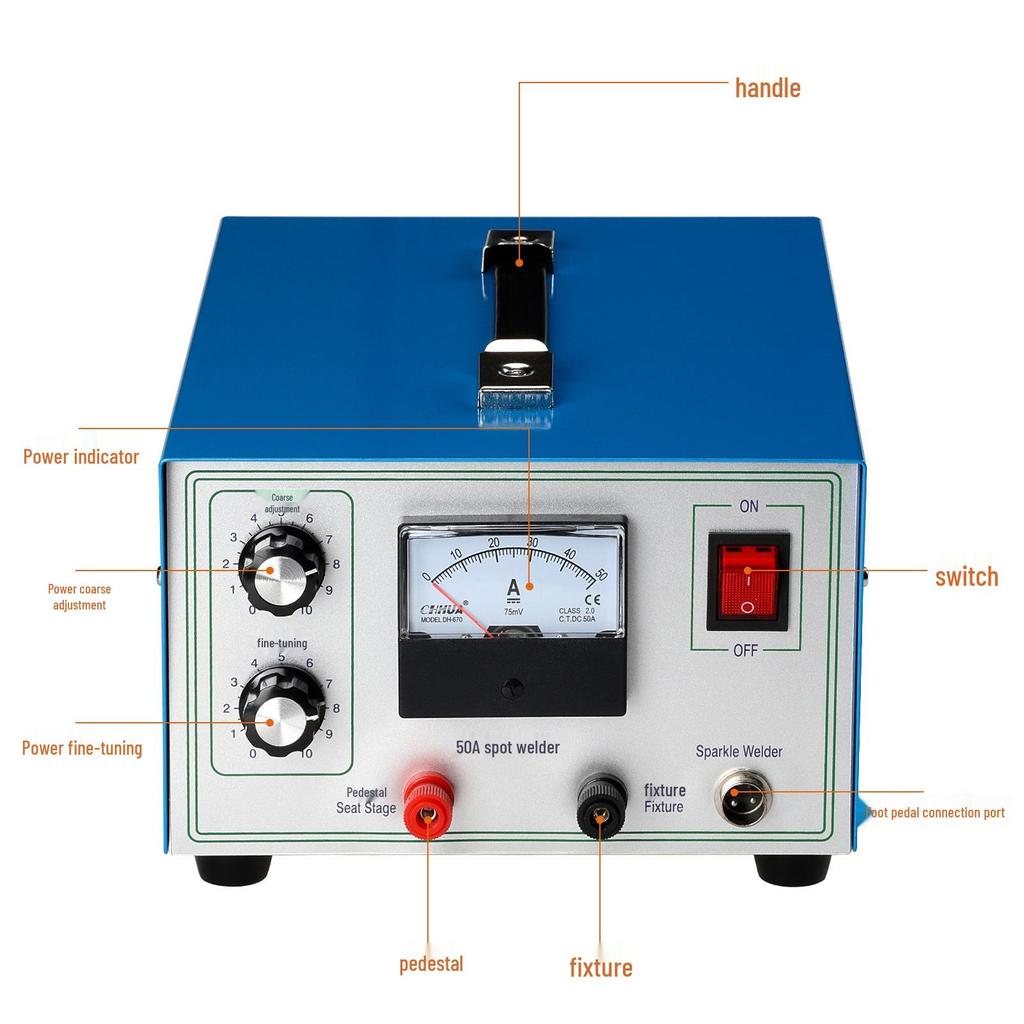 Handheld Gold & Silver Jewelry Spot Welder: 50-80A for Rings, Necklaces & More