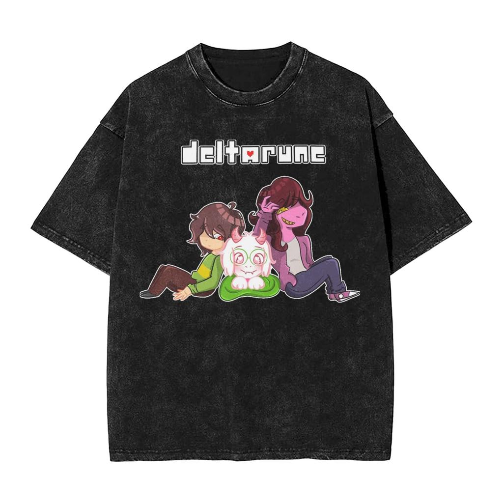 Hip Hop ITs TV Time Funny Tenna Deltarune Chapter Merch T Shirt for Unisex Women  Washed Cotton Tee Shirt Clothing