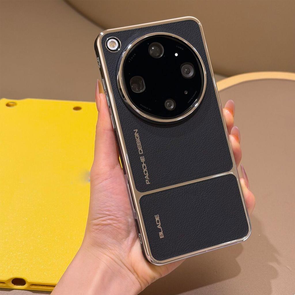 For OPPO Find X9 Ultra Case Magnetic For MagSafe Luxury Leather Electroplating PC Border Phone Cover Shockproof Bumper