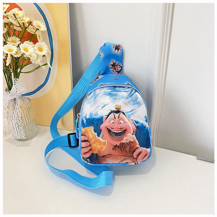 Children's Casual Cute Change Bag Versatile Travel Breast Bag Animation Card Shoulder Messenger Bag