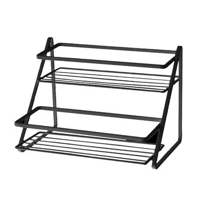 Kitchen Countertop Storage Rack Space Saving Multifunctional 2 Tiers Spice Toiletries Makeup