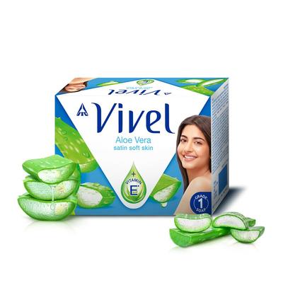 Vivel Aloe Vera Bathing Soap With Vitamin E For Soft Glowing Skin 600g X 4 Soap Refreshing Nourishing Bar Soap For All Skin Types Women Men