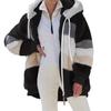 Women's Autumn/Winter Bestseller: Multi-color Plush Hooded Jacket