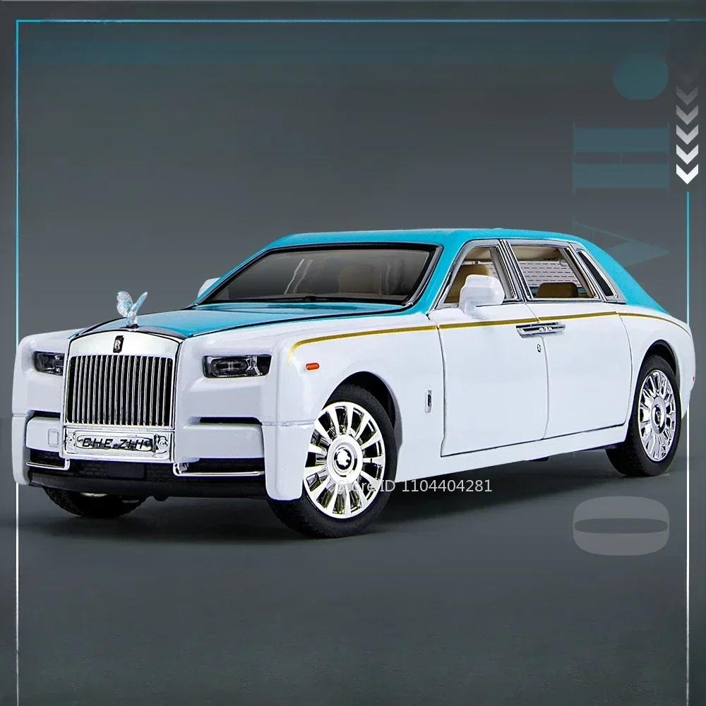 

1:24 Rolls Royce Spectre Phantom Toys Miniature Car Diecast Alloy Model Sound Light Pull Back Front Wheel Steering Friend s Gift
