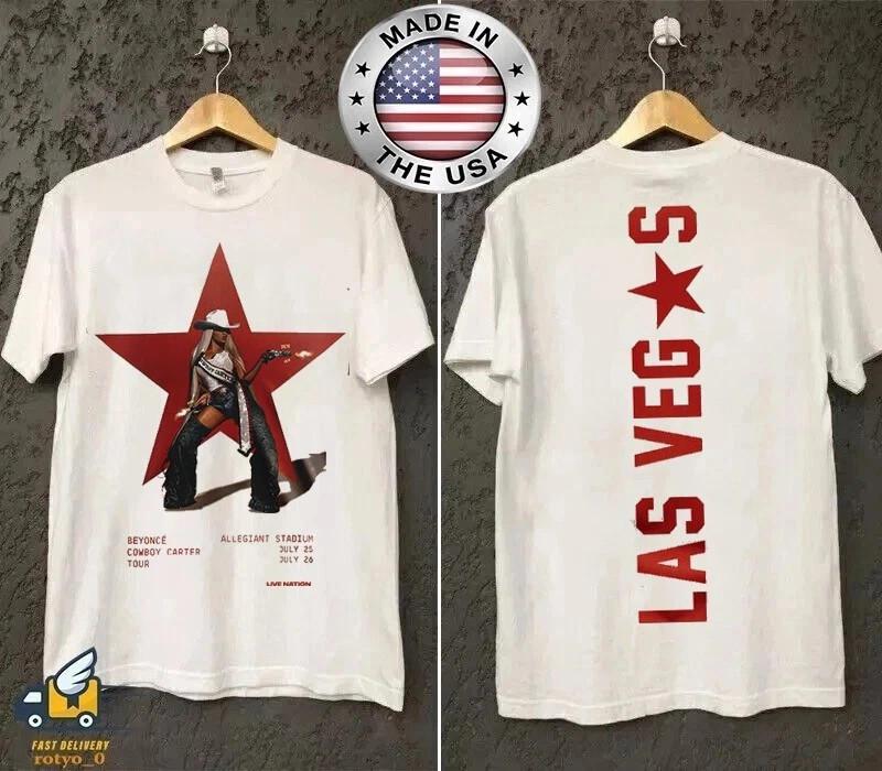 NEW  HOT! Beyonce Cowboy Carter Tour Las Vegas 2026 Unisex T-shirt S
