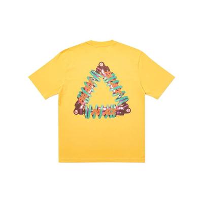 Tri-Pumping Graphic Short Sleeve T-Shirt Unisex Tops Yellow PAL-SS20-96
