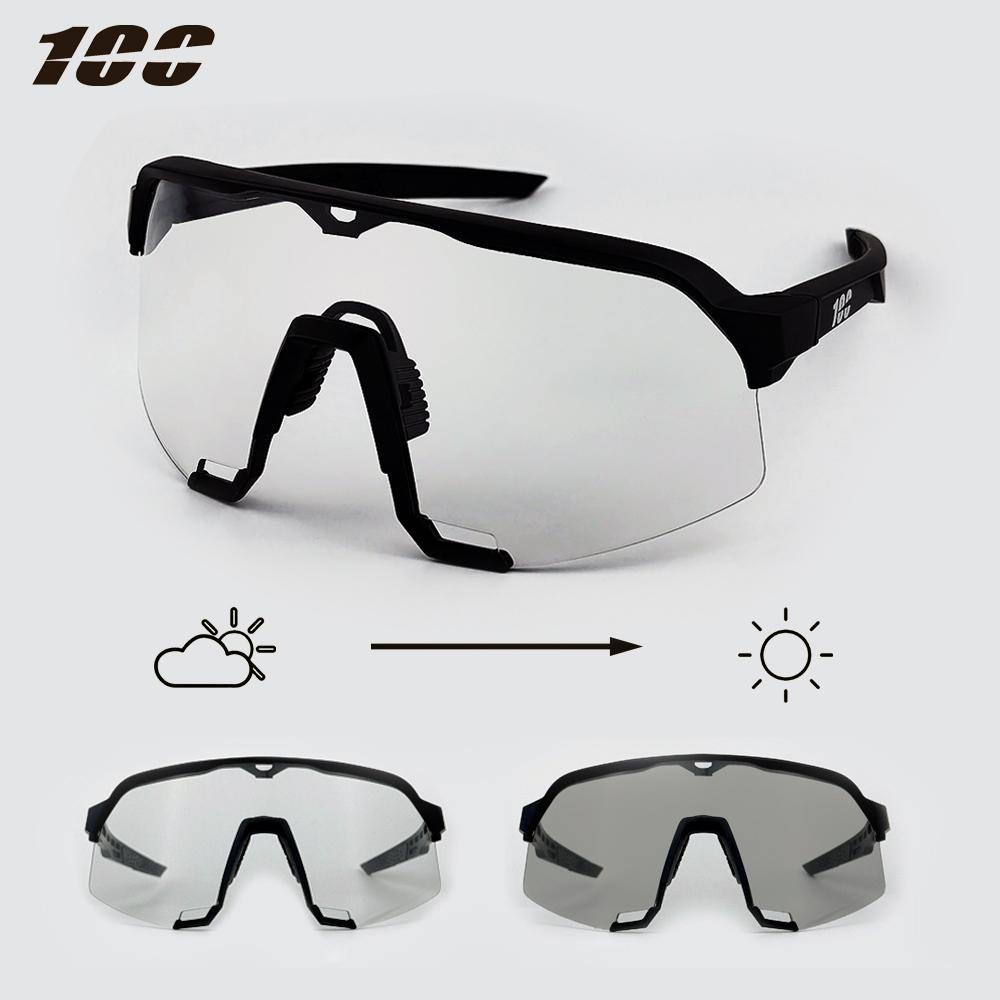 Pochromic Cycling Sunglasses Professional Road Bike Riding Glasses for Men Bicycle Windproof Sand Goggles Bike Eyewear