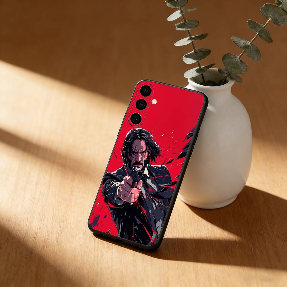 Classic films John wick Phone Case For Samsung Galaxy A91,80,73,72 ,71,53,52,32 ,31,22,21s,20,Soft Black Case
