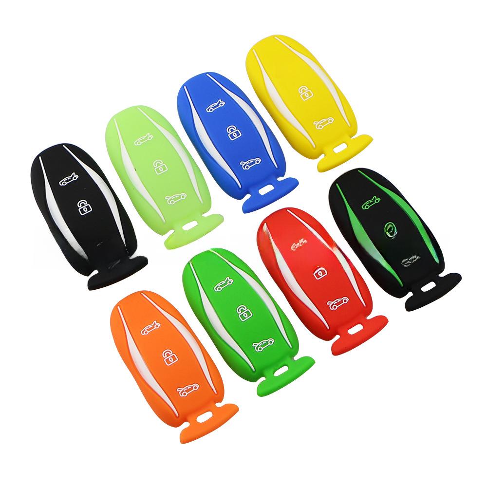 Silikonowy pokrowiec na kluczyk i torba na pilota do Tesli Model X/S