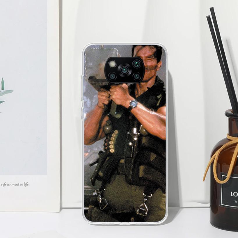 Arnold Schwarzenegger Terminator Phone Case For Xiaomi Poco X7 X6 X5 M7 M8 Pro F7 Ultra Redmi 15C 15 13C 13 12C 12 10 10C 10A Ar
