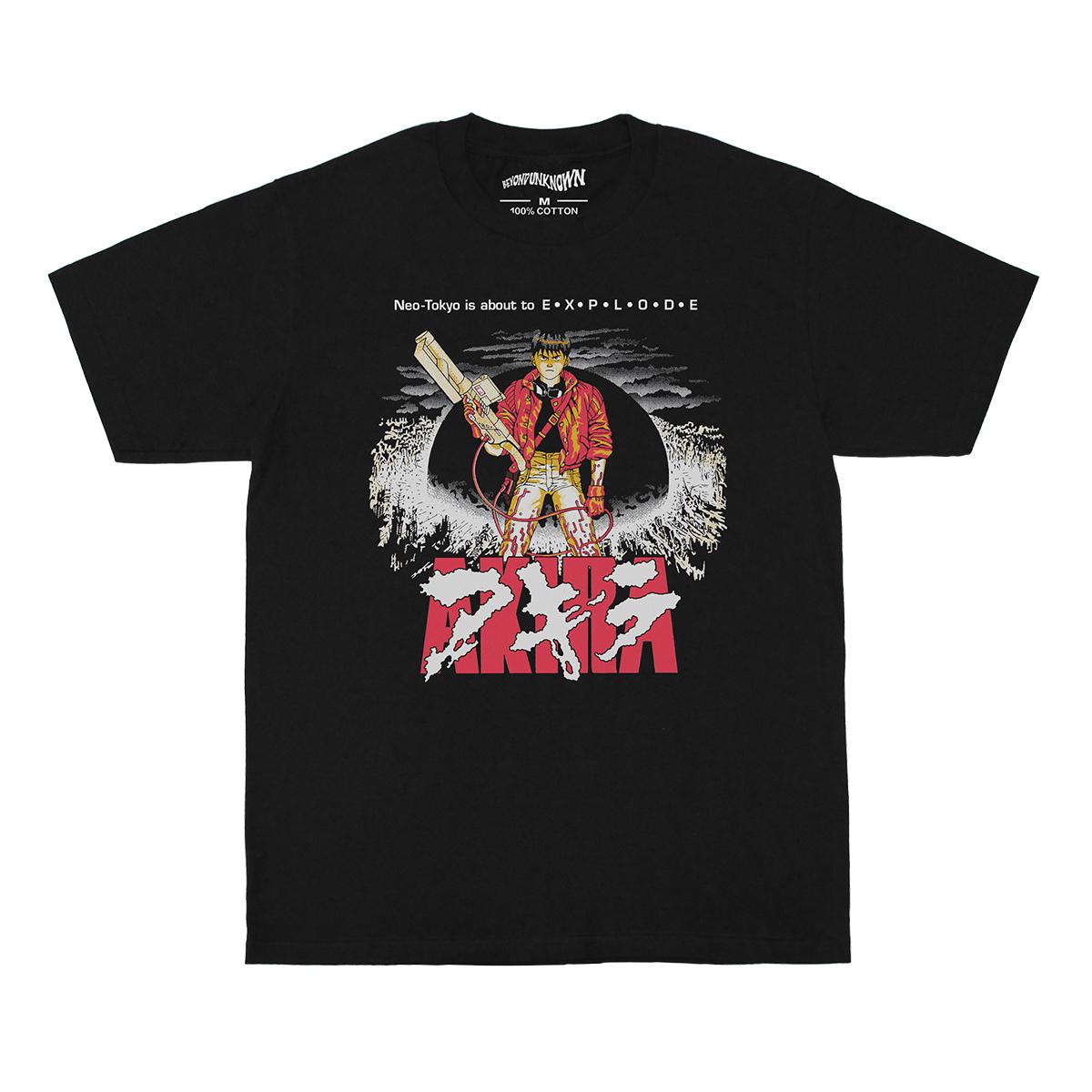 Akira TShirt Neo Tokyo Explosion Otomo Katsuhiro METROPOLIS Memories Anime Unisexga Cotton Summer Printed Short Sleeves  Shirt S
