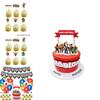 Kit de Fournitures de Fête d'Anniversaire Roblox avec Bannière, Ballons et Décorations de Gâteau Vibrants pour Enfants
