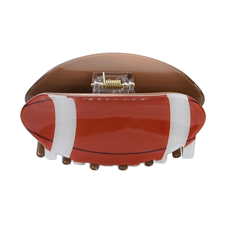 Girls Hair Claw Women Ball Themed Hair Clamp Grab Hairclip Fashionable Hair Grip Barrettes Acrylic Hairpin Accessories