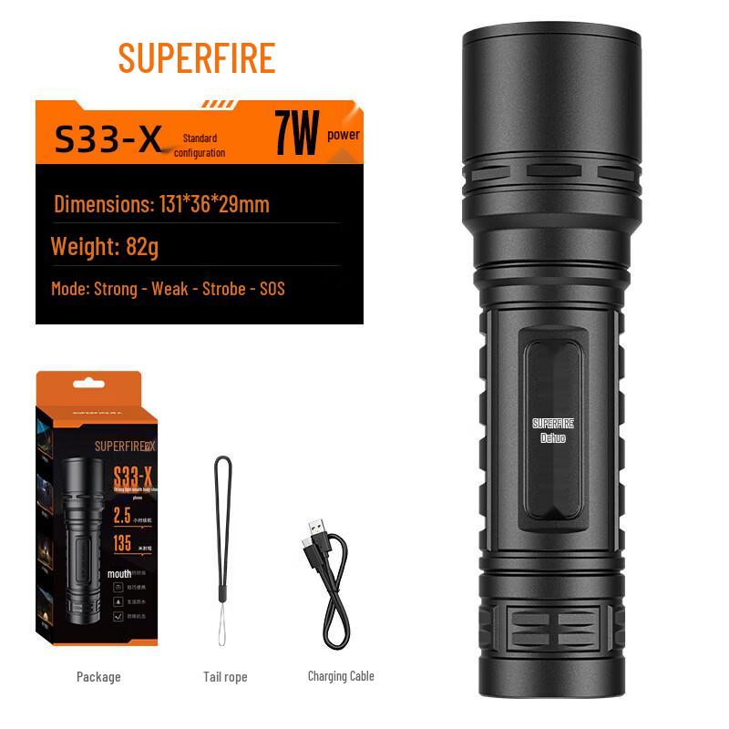 SupFire S33-X Mini Rechargeable LED Flashlight