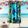 3D Ocean Animal Print Beach Towel, Large Soft Quick Dry Towel for Beach Camping Swimming