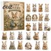 Creative Holiday Gifts for Rabbit Lovers 2026 Bunny Advent Calendar, 24 Days Acrylic Ornaments Christmas Countdown Decorative Animal Charms