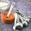 7 Teile/satz Messlöffel mit Nivellierung Genaue Messung Edelstahl Gewürz Messlöffel Set für Backen Kochen