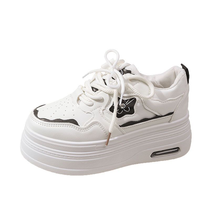 Brand platform sports women's autumn new versatile small height-increasing muffin board shoes