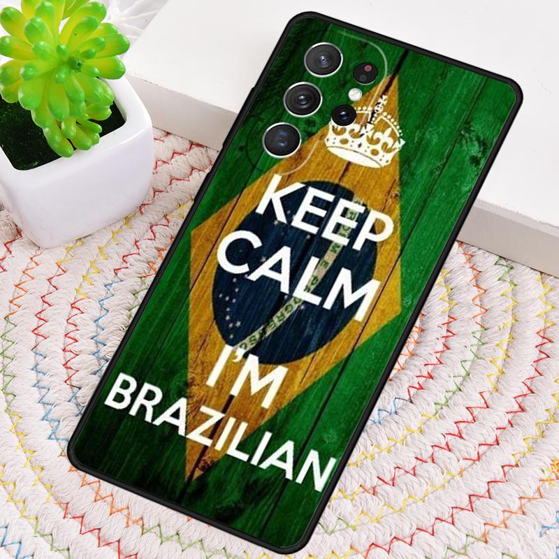 Brazil Flag Phone Case for Samsung Galaxy Note 10 Pro S26 Ultra S23 S24 FE S25 S21 S22 PLUS Shockproof Cove