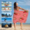 Strawberry Fruit Beach Towel Microfiber Oversized Sand Free Beach Towel Quick Dry, Lightweight Pool Gym Swim Towels for Travel