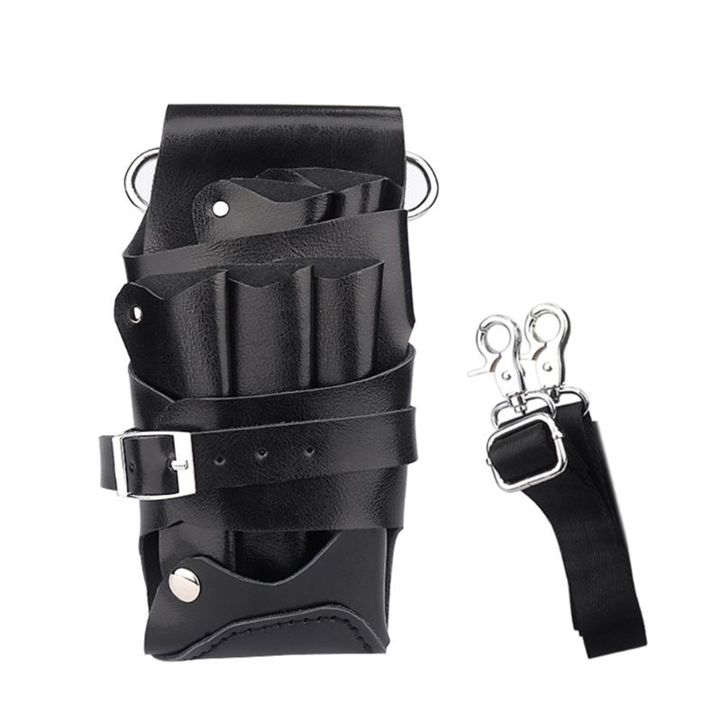 

Инструменты для укладки волос Поясная сумка Салонная ПУ Сумка для парикмахерских инструментов Пет Холстеры для машинок для стрижки Несколько карманов для парикмахера-стилиста чёрный