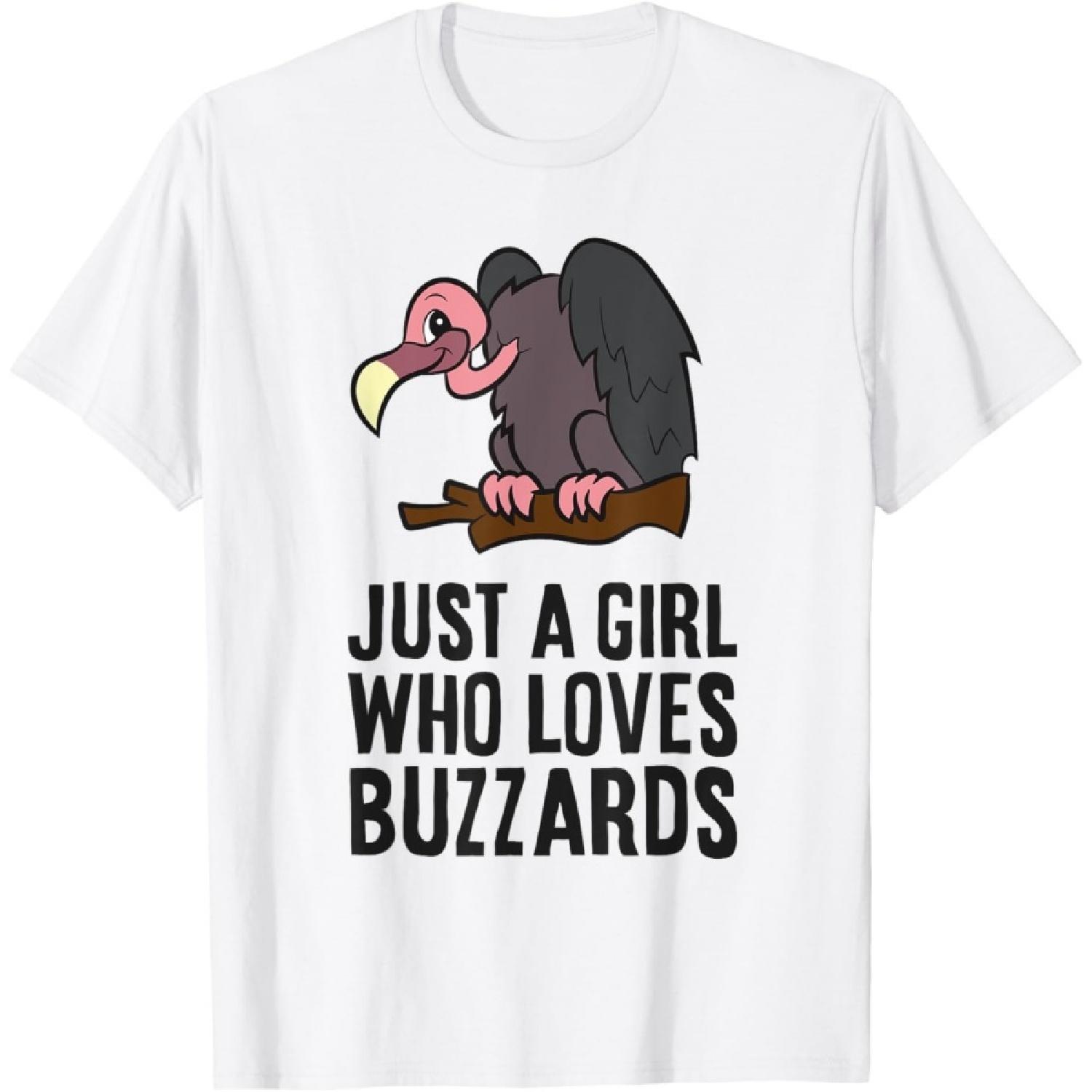 

Turkey Vulture Just a Girl Who Loves Buzzards T-Shirt XXXXXL білий