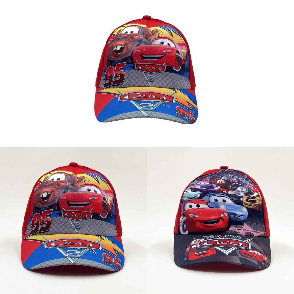 Childrens Cars Pattern Baseball Cap Cartoon Character Sunshade Breathable Hat For Kids
