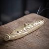 Lotus Leaf Incense Ceramic Incense Burner/Incense Insert Indoor Zen Incense Box Tabletop Ornament Creative Accessories Censer