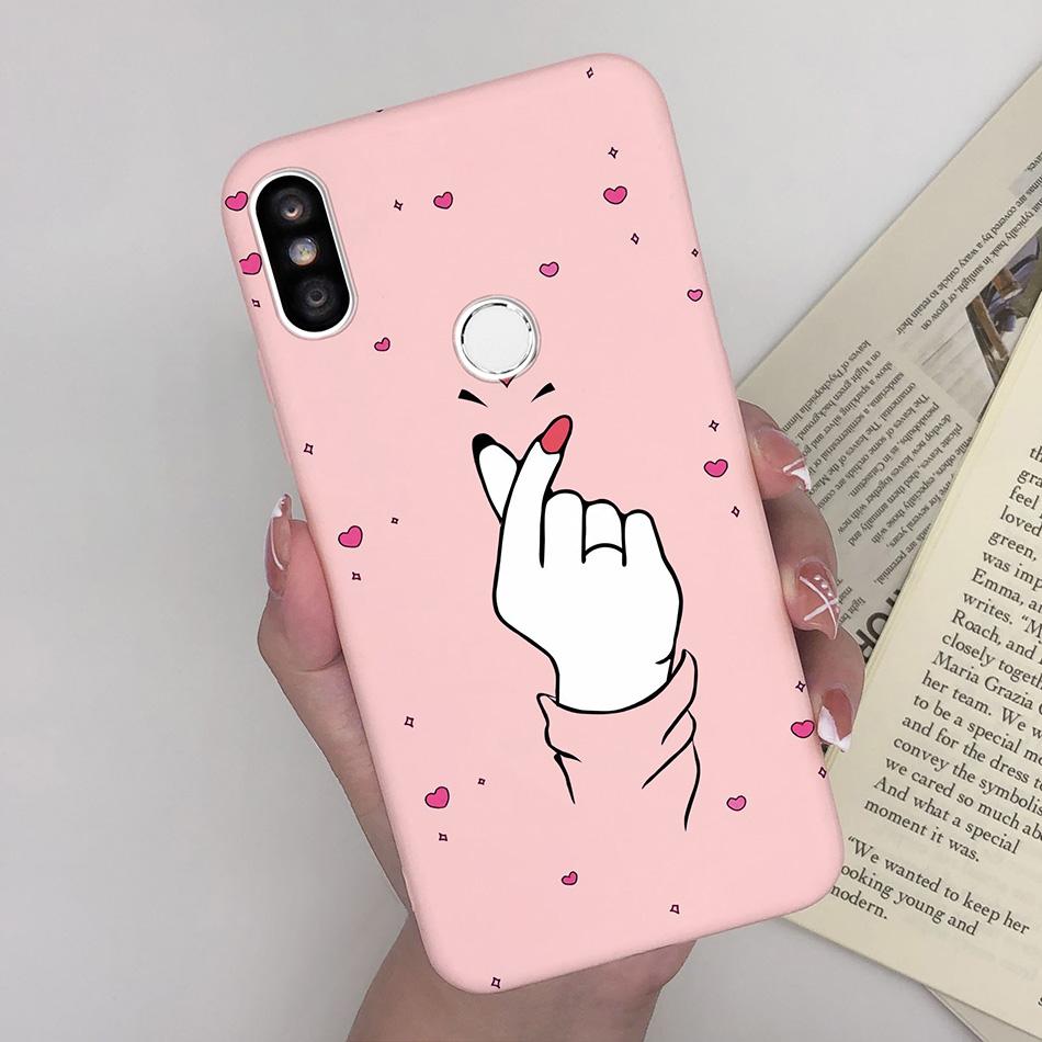 Case For Xiaomi Redmi S2 Y2 Cover Soft Matte Cute Pattern Silicone TPU Phone Case for Xiaomi RedmiS2 S 2 Y 2 Cases Back Cover